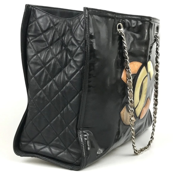 CHANEL Handbag tote matelasse Patent Enamel - Picture 3 of 12